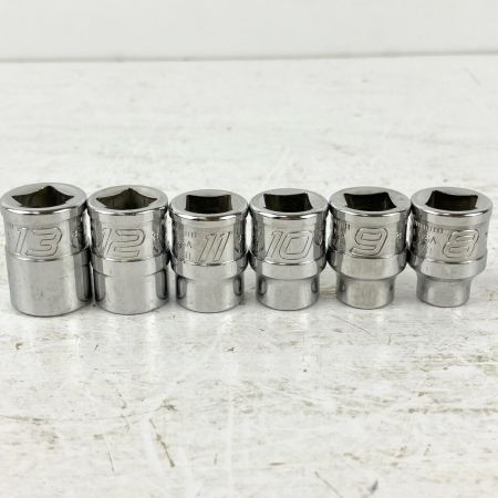 ЗЗ Snap-on スナップオン 3/8 シャローソケットセット YFSM81他 12個セット マグネットトレー付 PAKTY231