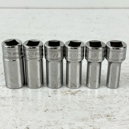Snap-on スナップオン 3/8 セミディープソケットセット FSMS8他 12個組 マグネットトレー付 PAKTY241