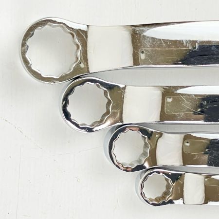 ЗЗ Snap-on スナップオン オフセットメガネレンチ 4本組 本体のみ XBM810A/1012A/1214A/1417A シルバー