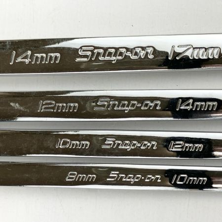 ЗЗ Snap-on スナップオン オフセットメガネレンチ 4本組 本体のみ XBM810A/1012A/1214A/1417A シルバー