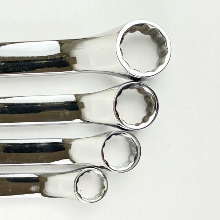 ЗЗ Snap-on スナップオン オフセットメガネレンチ 4本組 本体のみ XBM810A/1012A/1214A/1417A シルバー