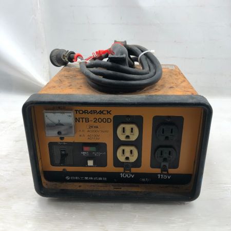  NICHIDO 変圧器　 NTB-200D オレンジ