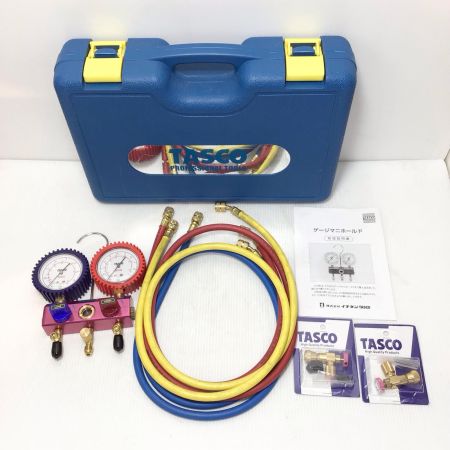  イチネンTASCO マニホールド 未使用品(S) ホース、ケース付 R410A/R32