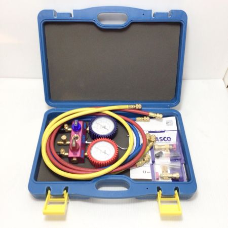  イチネンTASCO マニホールド 未使用品(S) ホース、ケース付 R410A/R32