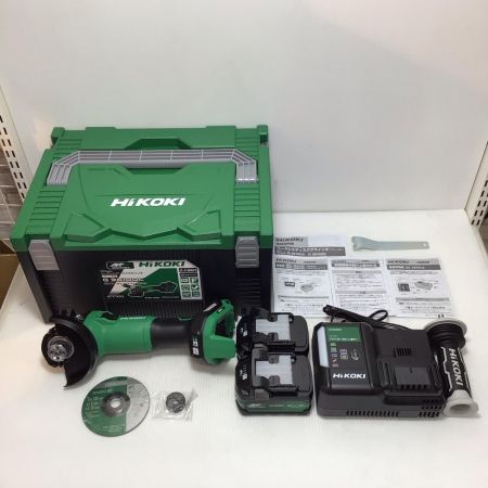  HiKOKI ハイコーキ ディスクグラインダー 未使用品(S) 充電器・充電池2個・ケース付 コードレス式 36v J352681 G3610DC グリーン