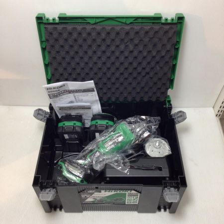  HiKOKI ハイコーキ ディスクグラインダー 未使用品(S) 充電器・充電池2個・ケース付 コードレス式 36v J352681 G3610DC グリーン