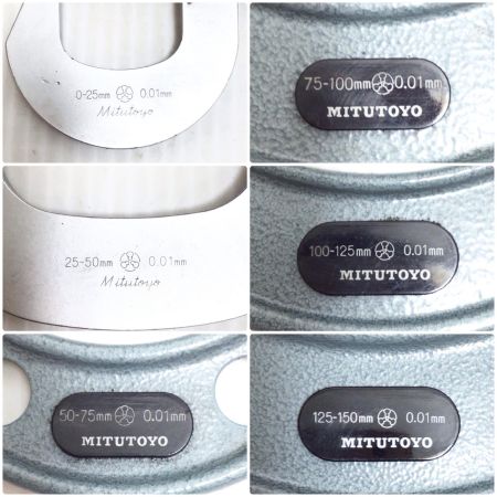  Mitutoyo 外側マイクロメータ 程度C ケース付 現状販売 OMST-150