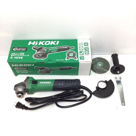  HiKOKI ハイコーキ ディスクグラインダー 未使用品(S) ハンドル付 コード式 100mm J591196 G10VE グリーン