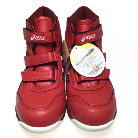  asics アシックス 安全靴 未使用品(S) 25.0cm 1271A055 レッド