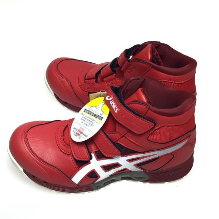  asics アシックス 安全靴 未使用品(S) 25.0cm 1271A055 レッド