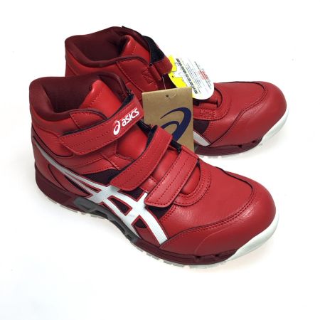  asics アシックス 安全靴 未使用品(S) 25.0cm 1271A055 レッド