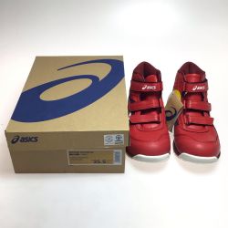 ΘΘ asics アシックス 安全靴 未使用品(S) 25.5cm 1271A055 レッド Sランク