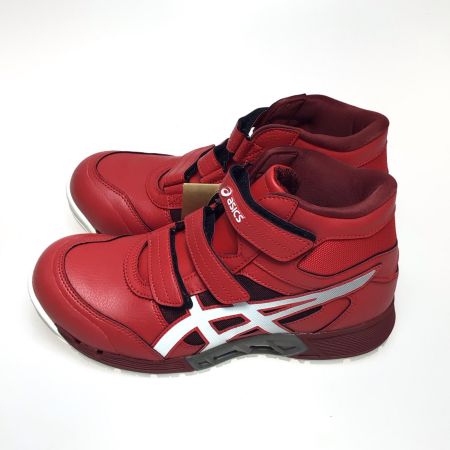  asics アシックス 安全靴 未使用品(S) 25.5cm 1271A055 レッド