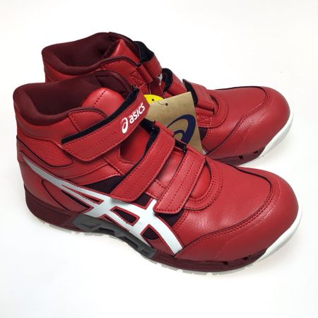  asics アシックス 安全靴 未使用品(S) 25.5cm 1271A055 レッド