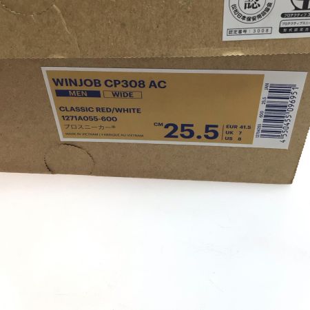  asics アシックス 安全靴 未使用品(S) 25.5cm 1271A055 レッド