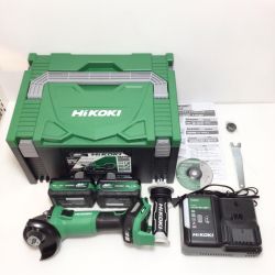 ΘΘ HiKOKI ハイコーキ ディスクグラインダー 未使用品(S) 充電器・充電池2個・ケース付 コードレス式 36v J352680 G3610DC グリーン Sランク