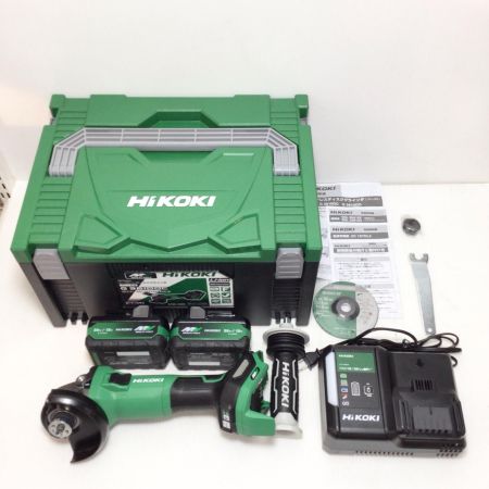  HiKOKI ハイコーキ ディスクグラインダー 未使用品(S) 充電器・充電池2個・ケース付 コードレス式 36v J352680 G3610DC グリーン