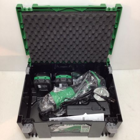  HiKOKI ハイコーキ ディスクグラインダー 未使用品(S) 充電器・充電池2個・ケース付 コードレス式 36v J352680 G3610DC グリーン