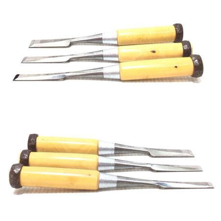  左照雲 ノミ 5本組・箱付 記名有 程度B