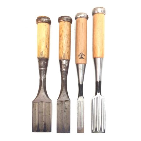  光弘/武蔵 ノミ 4本組 記名有 程度B