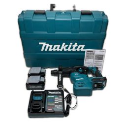 ΘΘ MAKITA マキタ ハンマドリル 充電器・充電池2個・ケース付 HR008GRMX ブルー Sランク