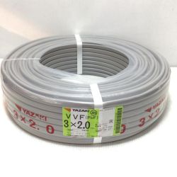 ΘΘ YAZAKI  VVFケーブル 未使用品(S) 3芯 2.0mm×100m 2025年7月(令和7年) Sランク