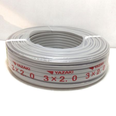 YAZAKI  VVFケーブル 未使用品(S) 3芯 2.0mm×100m 2025年7月(令和7年)