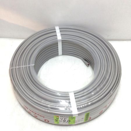  YAZAKI  VVFケーブル 未使用品(S) 3芯 2.0mm×100m 2025年7月(令和7年)