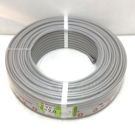  YAZAKI VVFケーブル 未使用品(S) 3芯 2.0mm×100m 2025年7月(令和7年)