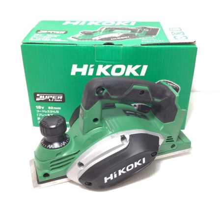  HiKOKI ハイコーキ 電動カンナ 程度B 箱付 コードレス式 82mm 18v P18DSL グリーン