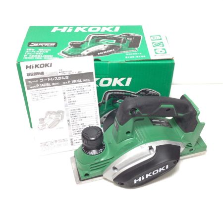  HiKOKI ハイコーキ 電動カンナ 程度B 箱付 コードレス式 82mm 18v P18DSL グリーン