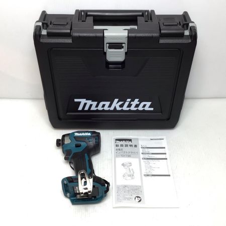  MAKITA マキタ 締め付け工具 インパクトドライバ 未使用品(S) ケース付 コードレス式 18v TD173D ブルー