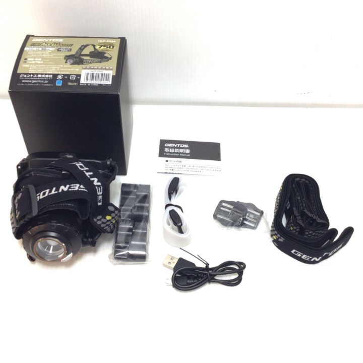 GENTOS ヘッドライト 充電器・充電池1個・各種付属品有・外箱付 HLP GENTOS ヘッドライト 充電器・充電池1個・各種付属品有・外箱付 HLP