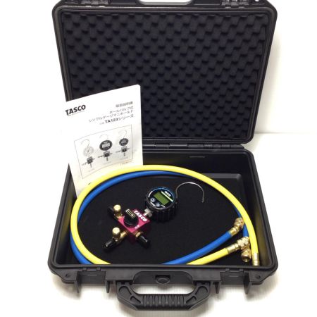  イチネンTASCO マニホールド 程度A ホース・ケース付 TA123DG
