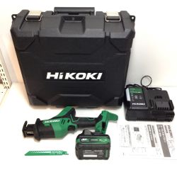 ΘΘ HiKOKI ハイコーキ セーバーソー 程度A 充電器・充電池1個・ケース付 コードレス式 36v J450279 CR18DA グリーン Aランク