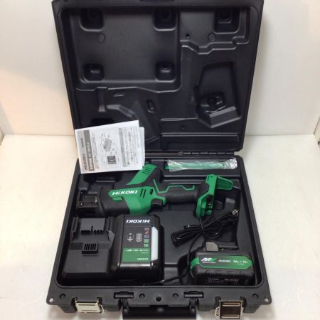  HiKOKI ハイコーキ セーバーソー 程度A 充電器・充電池1個・ケース付 コードレス式 36v J450279 CR18DA グリーン