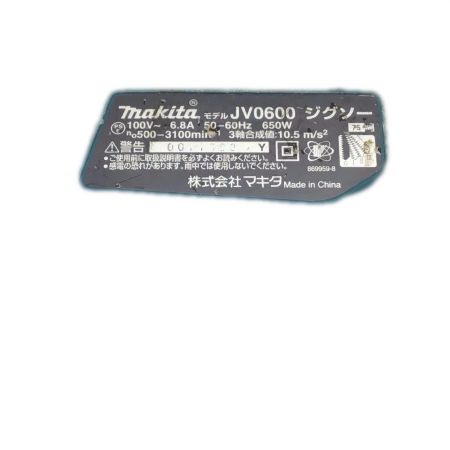  MAKITA マキタ ジグソー 程度C 本体のみ コード式 不明 JV0600 ブルー