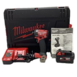 Milwaukee ミルウォウォーキー インパクトドライバ　程度B 充電器・充電池1個・ケース付 18Ｖ M18FID3 レッド Bランク