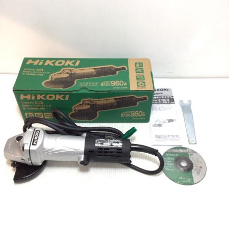  HiKOKI ハイコーキ ディスクグラインダー 未使用品(S) 替刃・ロックナットレンチ付 コード式 100mm 100v C132202 G10SH5(SS) シルバー