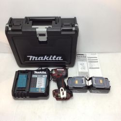 ΘΘ MAKITA マキタ インパクトドライバ 未使用品(S) 充電器・充電池2個・ケース付 コードレス式 18v 720920 限定色 TD173DGXAR レッド Sランク
