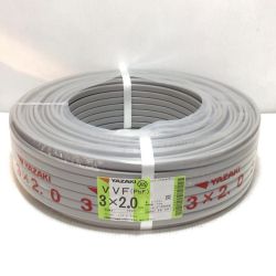ΘΘ YAZAKI VVFケーブル 未使用品(S) 3芯 2.0mm×100m 2025年3月(令和7年) Sランク
