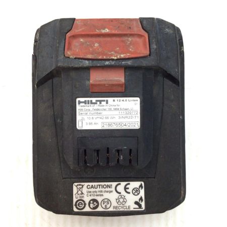  Hilti ヒルティ インパクトドライバ 程度C 充電器・充電池1個付 コードレス式 12v 不明 SID 2-A12 レッド