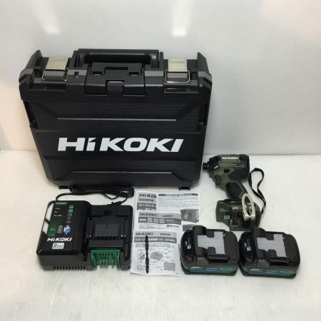  HiKOKI ハイコーキ インパクトドライバ 未使用品(S) 充電器・充電池2個・ケース付 コードレス式 36v J3505899 WH36DD オリーブ