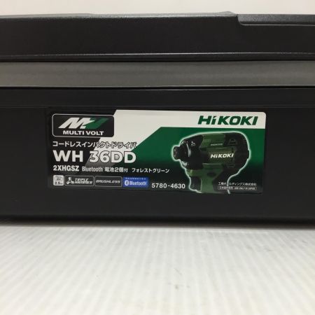  HiKOKI ハイコーキ インパクトドライバ 未使用品(S) 充電器・充電池2個・ケース付 コードレス式 36v J3505899 WH36DD オリーブ
