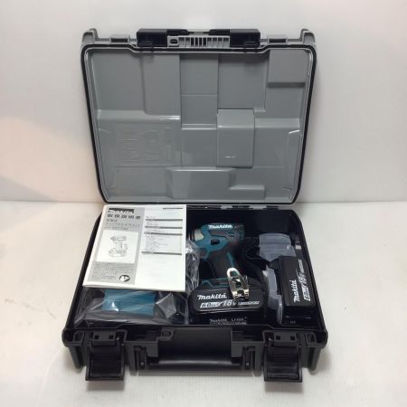  MAKITA マキタ インパクトドライバ 未使用品(S) 充電器・充電池2個・ケース付 コードレス式 18v 698672 TD173DRGX ブルー