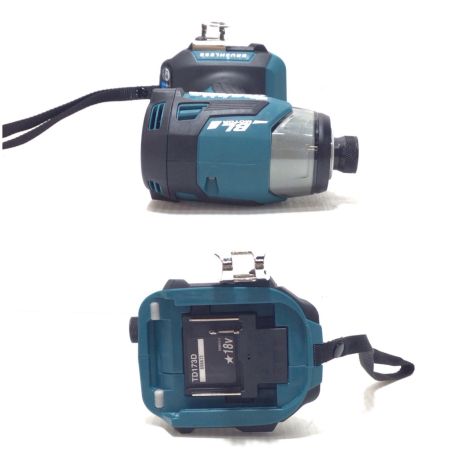  MAKITA マキタ インパクトドライバ 未使用品(S) 充電器・充電池2個・ケース付 コードレス式 18v 698672 TD173DRGX ブルー