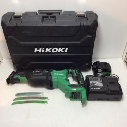ΘΘ HiKOKI ハイコーキ セーバーソー 程度B 充電器・充電池1個・ケース付 コードレス式 130mm 36v J990107 CR36DA グリーン Bランク