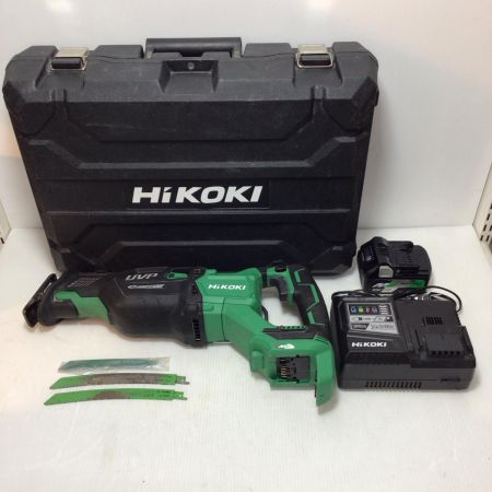  HiKOKI ハイコーキ セーバーソー 程度B 充電器・充電池1個・ケース付 コードレス式 130mm 36v J990107 CR36DA グリーン