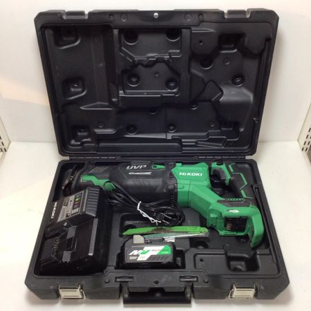  HiKOKI ハイコーキ セーバーソー 程度B 充電器・充電池1個・ケース付 コードレス式 130mm 36v J990107 CR36DA グリーン