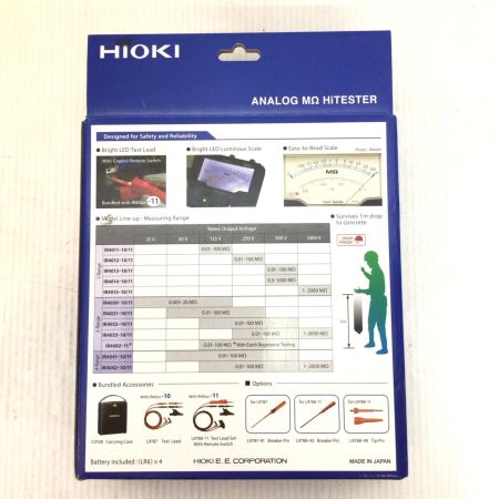 HIOKI 絶縁抵抗計 未使用品(S) 付属品完備 250517095 IR4032-11